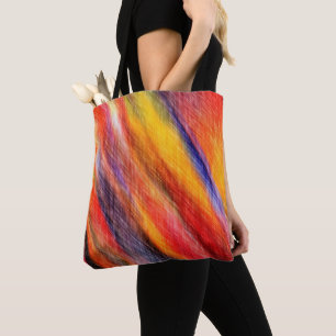 Sunset Colours Pattern Tote Bag Abstract Design