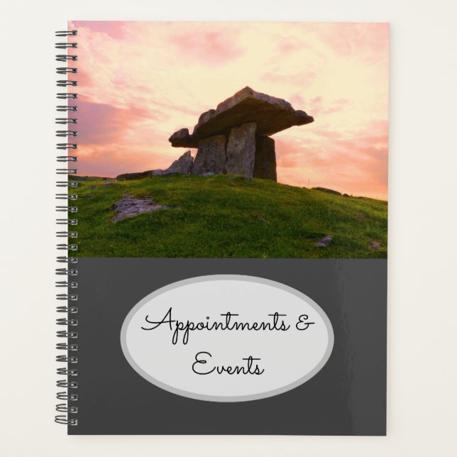 Sunset County Clare Dolmen Customisable Planner (Front)