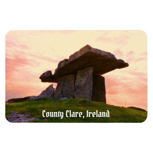 Sunset County Clare Dolmen Magnet (Horizontal)