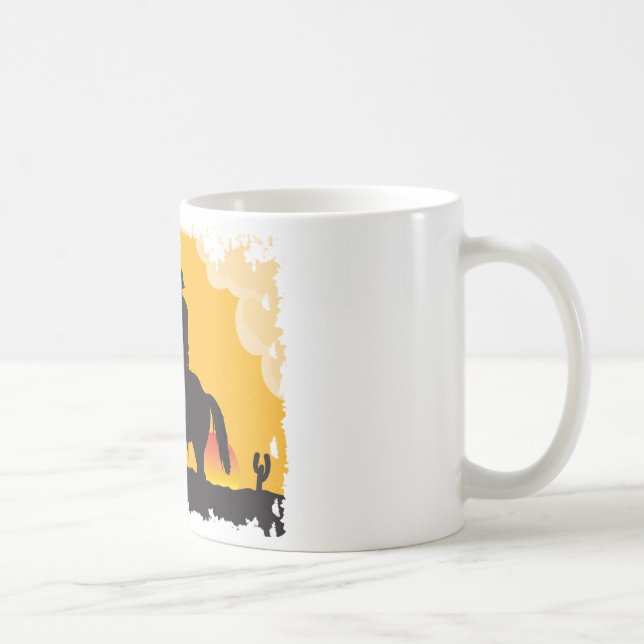 Sunset Cowboy Coffee Mug (Right)