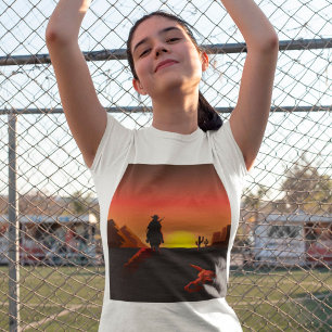 Sunset Cowboy Girls T-Shirt