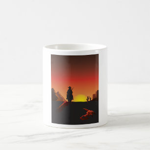 Sunset Cowboy Mug