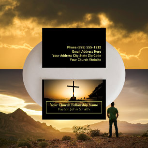Sunset Cross Church Pastor Business Cards