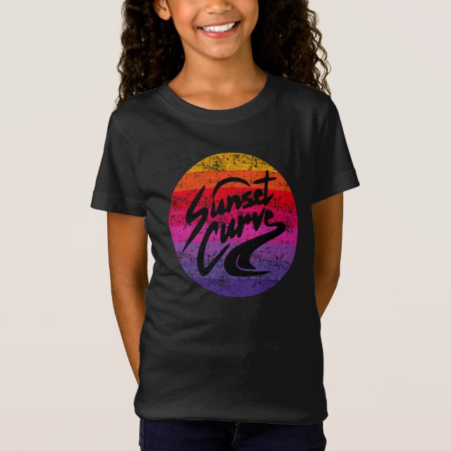 Sunset Curve retro design T-Shirt (Front)