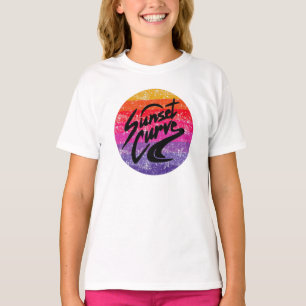 Sunset Curve retro design T-Shirt