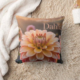 Sunset Dahlia Garden Cushion