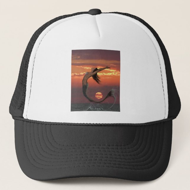 sunset dance trucker hat (Front)