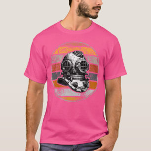 Sunset Dive Helmet Funny Scuba Diving T-Shirt
