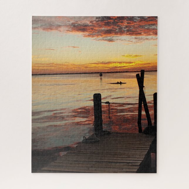 Sunset Dolphins  Jigsaw Puzzle (Vertical)