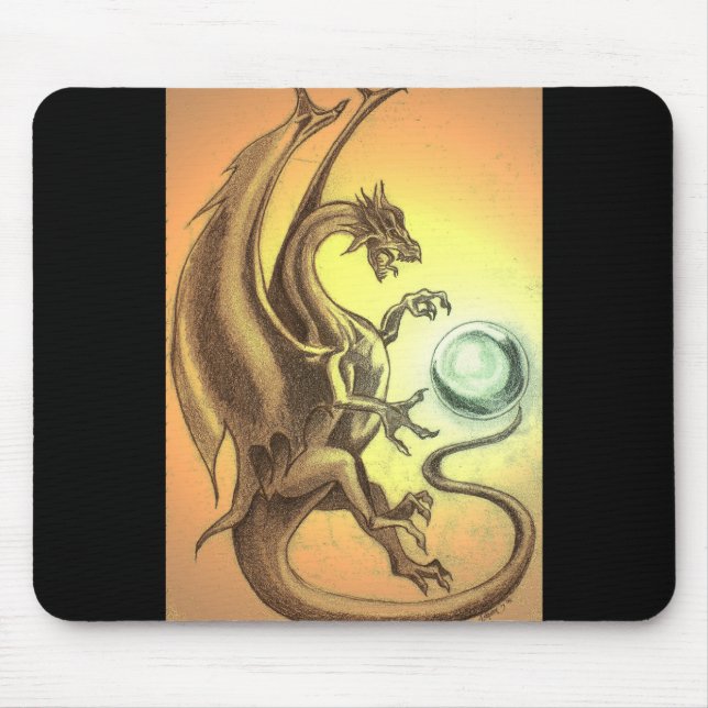 Sunset Dragon Mouse Pad (Front)