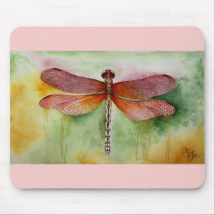 Sunset Dragonfly Mouse Pad