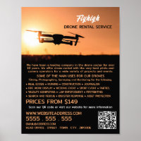 Sunset Drone Silhouette, Drone Rental Company
