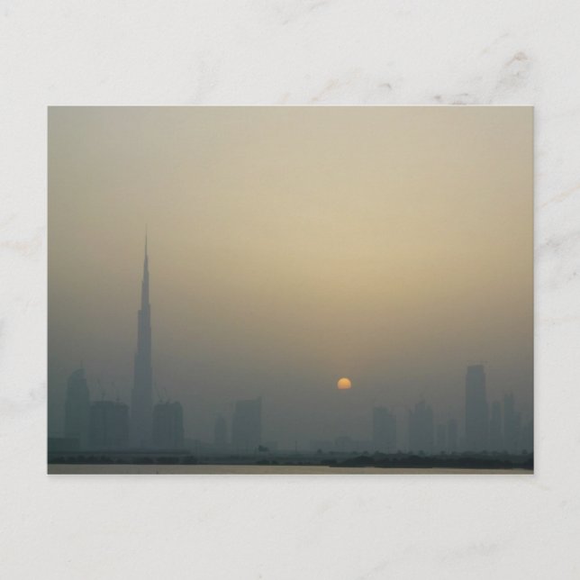 Sunset, Dubai Postcard (Front)
