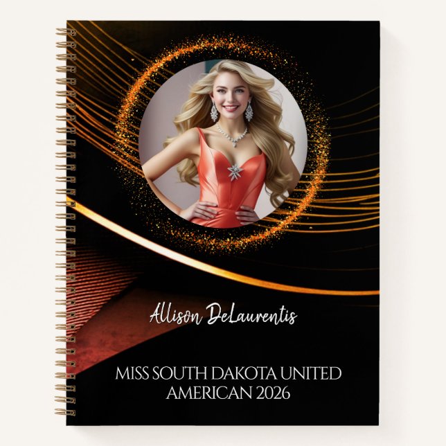 Sunset Dust Ultimate Pageant Checklist Notebook (Front)
