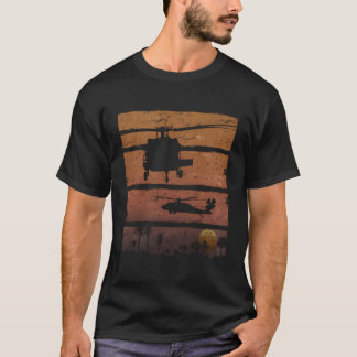 Sunset Dustoff Uh-60 Blackhawk Medevac Helicopter T-Shirt