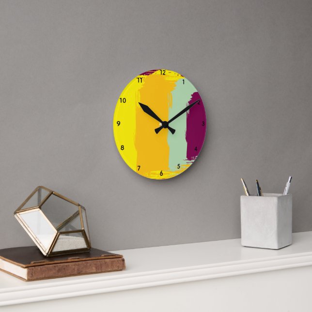 Sunset Earthly Multicolored Acrylic Wall Clock (Office)