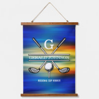 Sunset Elegant Golf Monogram Design