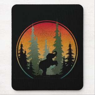 Sunset Elephant Nature Scenery Mouse Pad