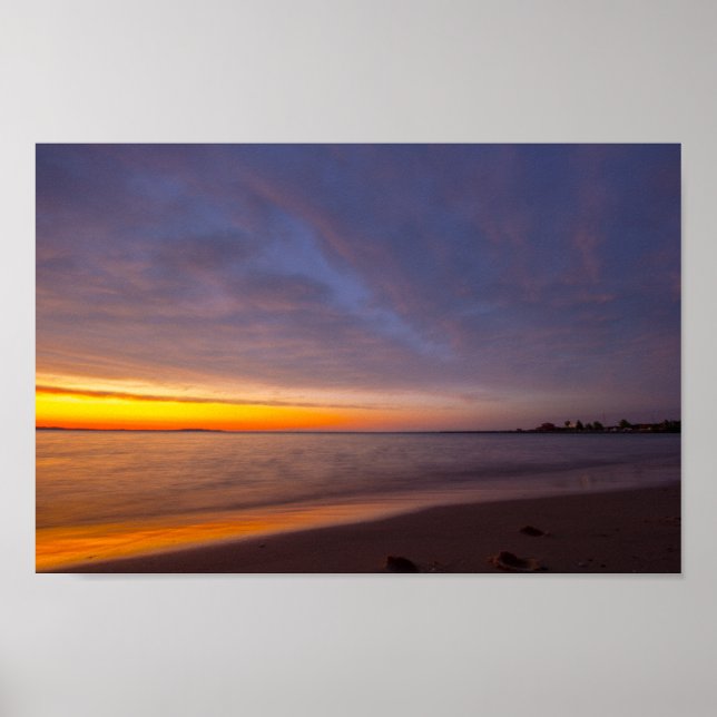 Sunset, Elk Rapids, Michigan Poster (Front)