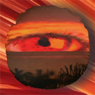 Sunset Eye 2106 Round Cushion