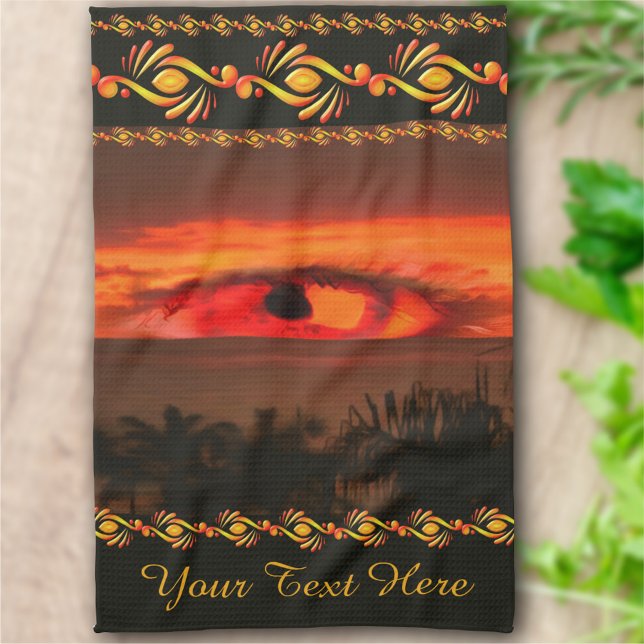 Sunset Eye 2106 Tea Towel (Creator Uploaded)