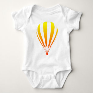 sunset fade hot air balloon baby bodysuit