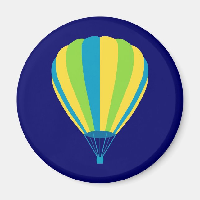 sunset fade hot air balloon magnet (Front)
