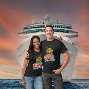 Sunset Family Cruise PERSONALIZE Black T-Shirt