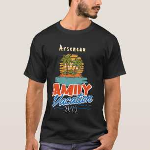Sunset Family Cruise PERSONALIZE Black T-Shirt