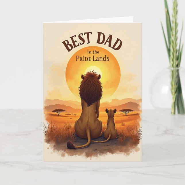 Sunset Fathers Day Vista Card (Front)
