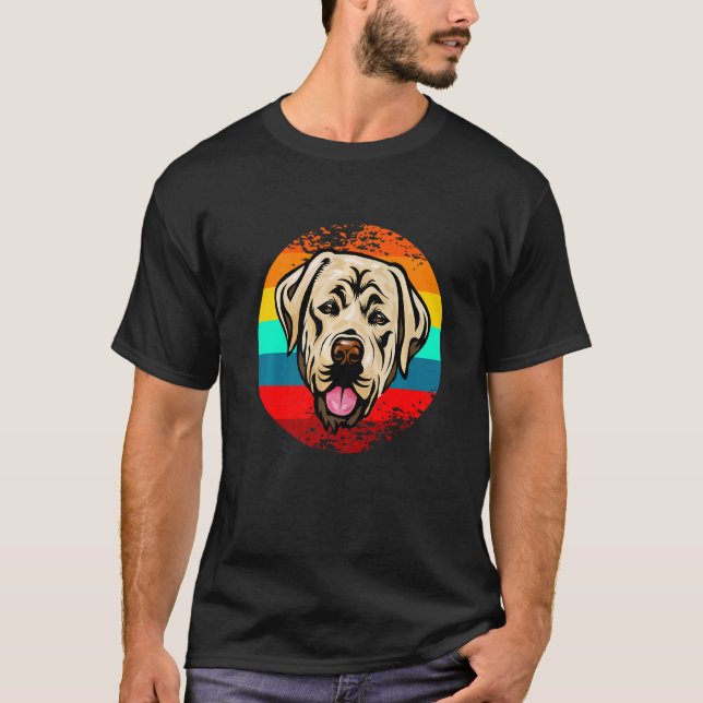 Sunset Featuring Labrador Retriever Lab Dog T-Shirt (Front)
