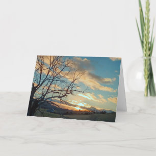 Sunset Field Blank 5x7 Card