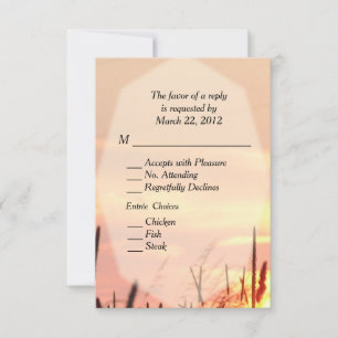 Sunset Field RSVP w Menu Choice