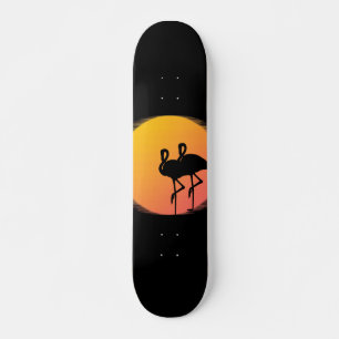 Sunset Flamingo Tranquillity Skateboard