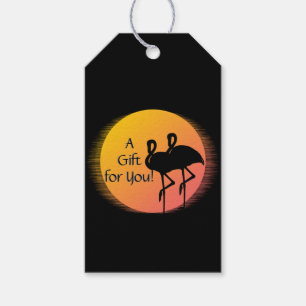 Sunset Flamingos Personal A Gift for You Tags