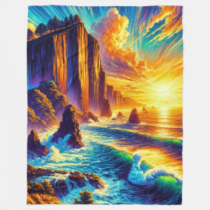 Sunset Fleece Blanket