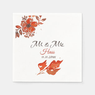 Sunset Flowers Napkin