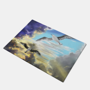 Sunset Flying Seagull Doormat