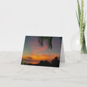 Sunset Folded Note Card