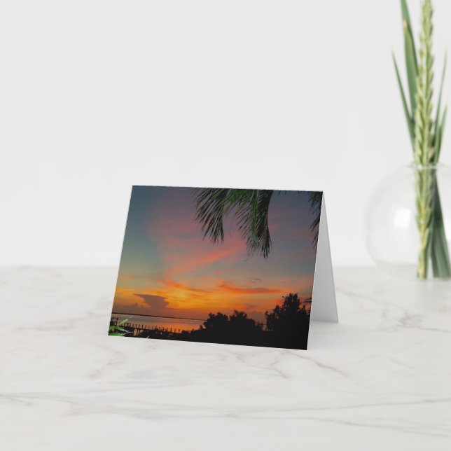 Sunset Folded Note Card (Front)