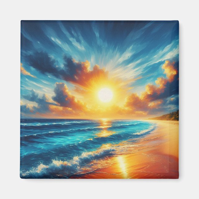 Sunset Fridge Magnet (Front)