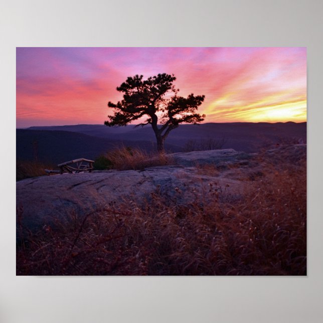 Sunset from Bear Mountain NY Poster (Front)