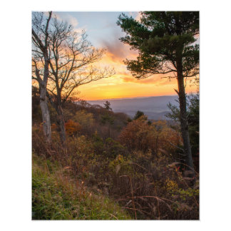 Sunset from Shenandoah National Park Photo Print