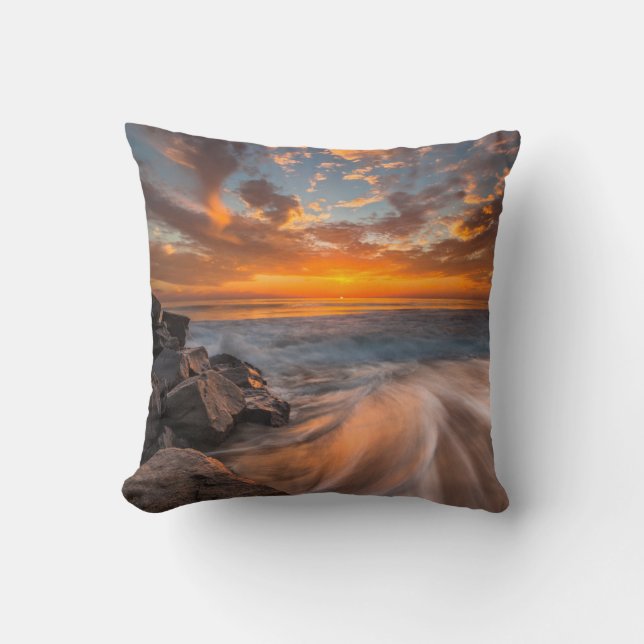 Sunset from Tamarach Beach Cushion (Front)
