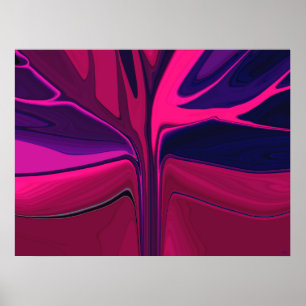 Sunset Garden Abstract Poster