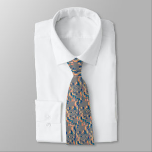 "Sunset" Geometric Art Tie