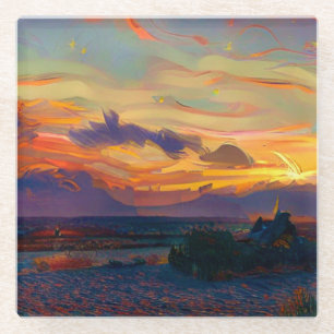 SUNSET GLASS COASTER