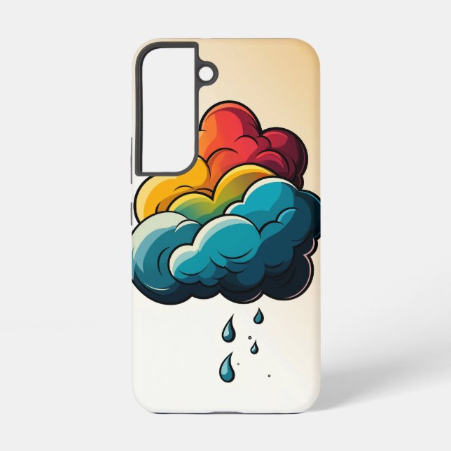 Sunset Glider Puff Samsung Galaxy S22 Case (Back)