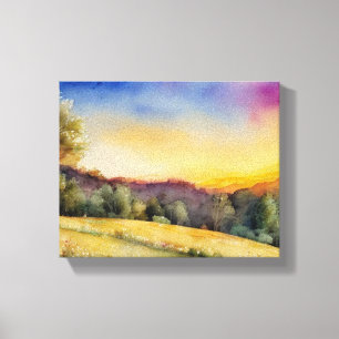 "Sunset Glow" or "Field of Dreams" Canvas Print
