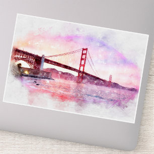 Sunset Golden Gate Bridge Pastel in San Francisco